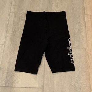 VGUC High Wasited ADIDAS Brand Women’s Size S Small Black Bike Athletic Shorts